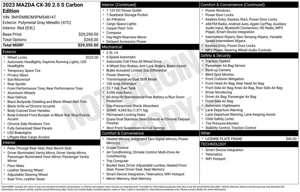 2023 Mazda CX-30 - Image 10 of 12