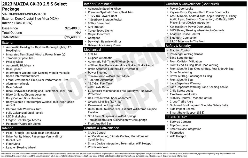 2023 Mazda CX-30 - Image 6 of 6