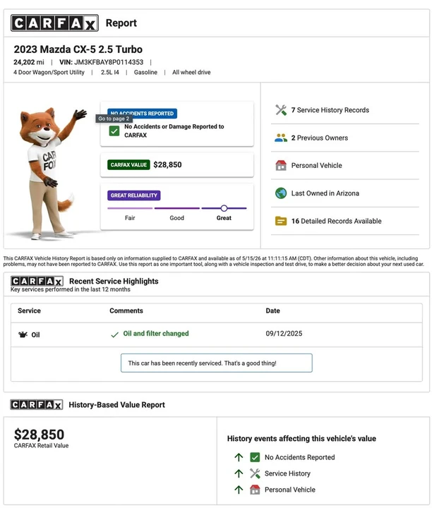 2023 Mazda CX-5 2nd Gen - Image 20 of 20