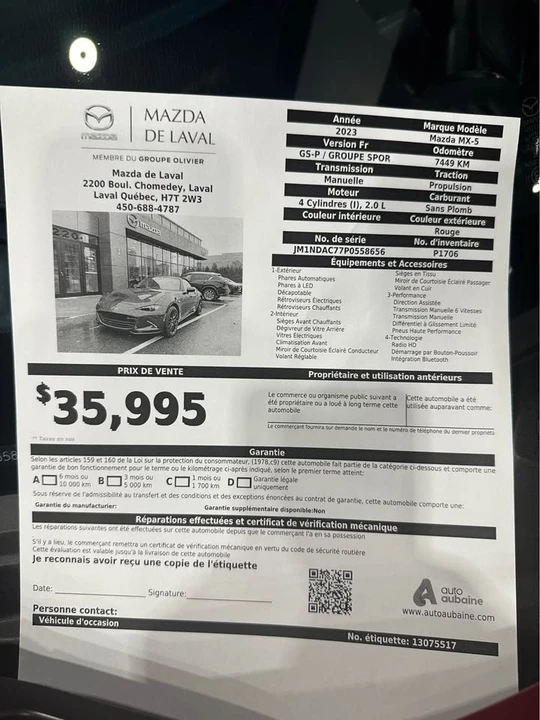 2023 Mazda ND MX-5 Miata - Image 10 of 10