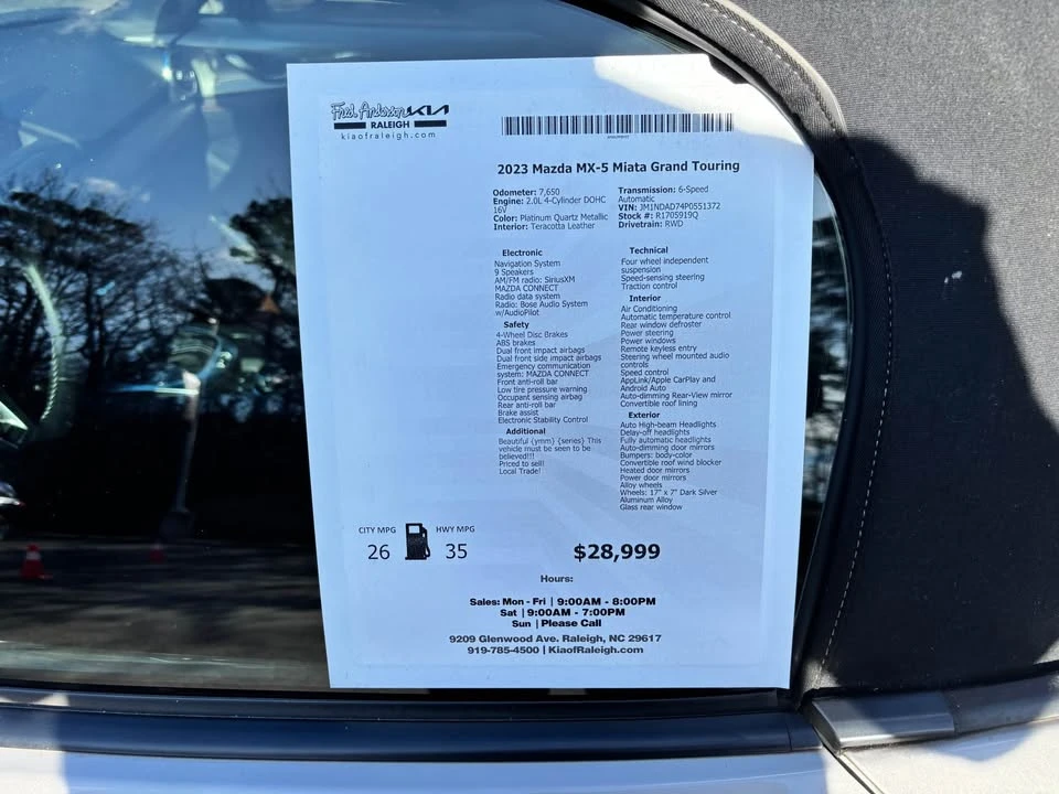 2023 Mazda ND MX-5 Miata - Image 4 of 4