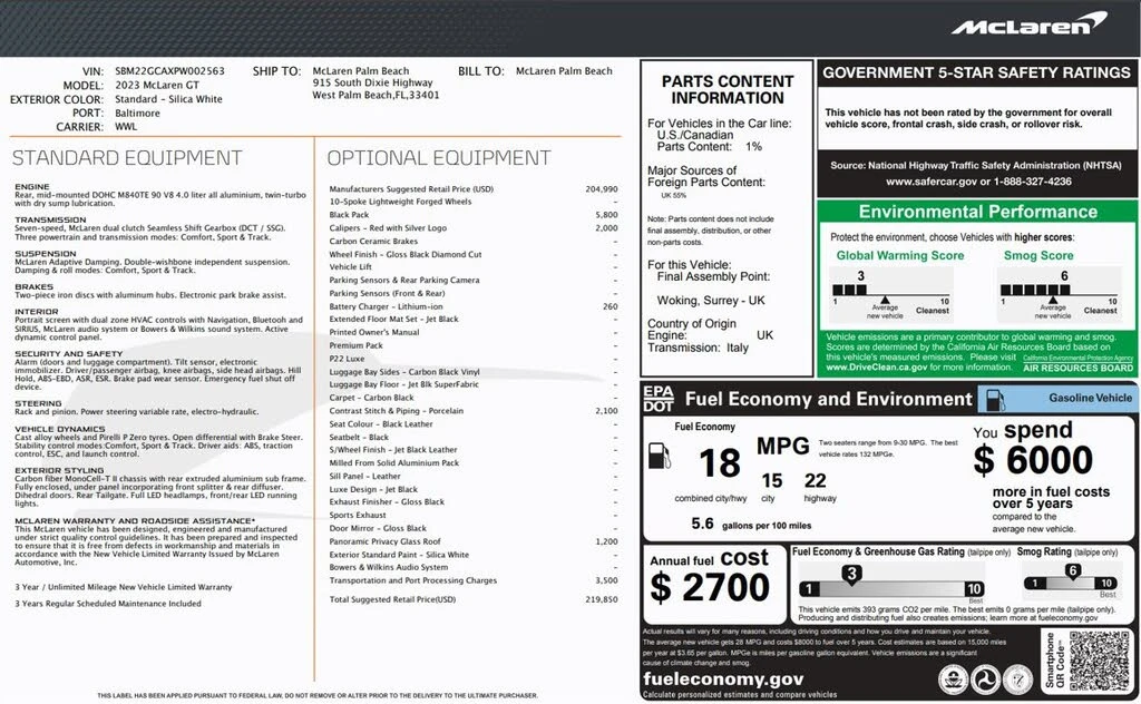 2023 McLaren GT - Image 24 of 24