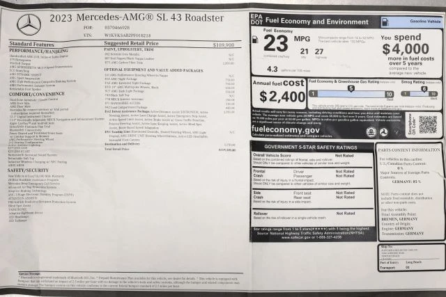 2023 Mercedes-Benz R232 SL 43 AMG - Image 6 of 31