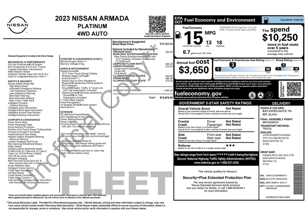 2023 Nissan Armada - Image 9 of 21