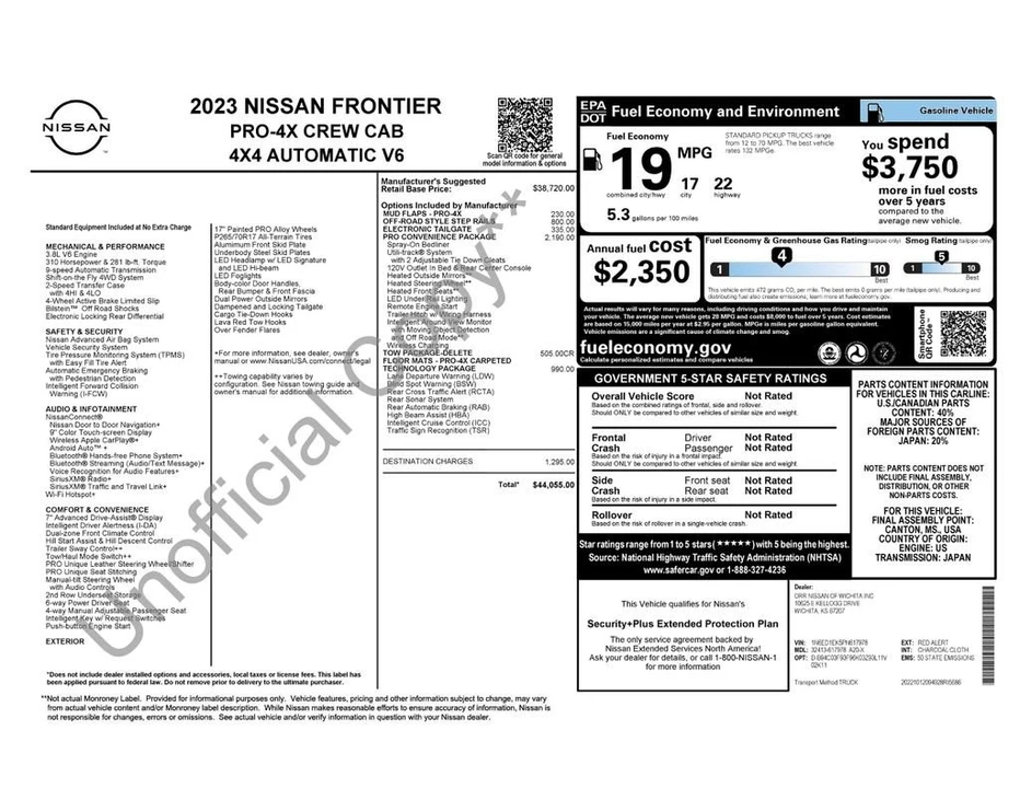 2023 Nissan Frontier 3rd Gen - Image 12 of 12