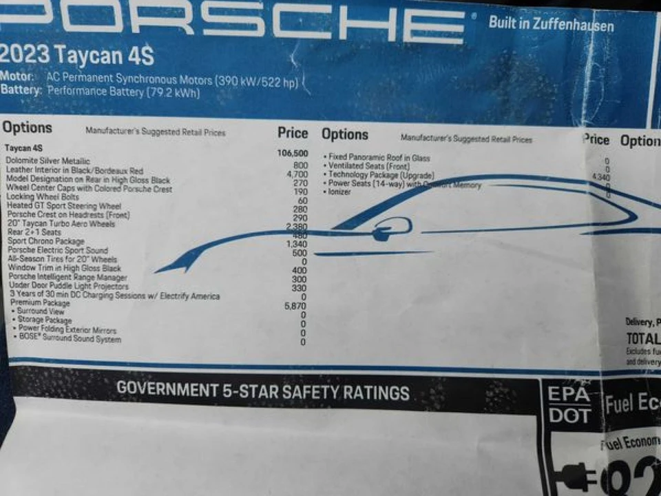 2023 Porsche Taycan 4S - Image 3 of 31