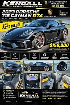 2023 Porsche 718 Cayman GT4 Coupe 2D