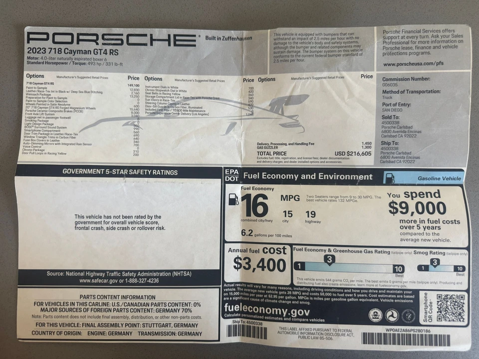 2023 Porsche 718 Cayman GT4 RS - Image 26 of 26