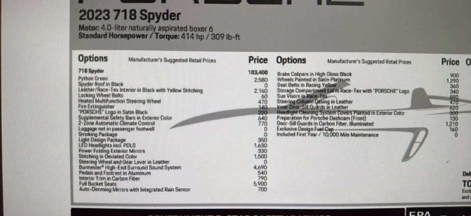 2023 Porsche 718 Boxster Spyder - Image 19 of 19