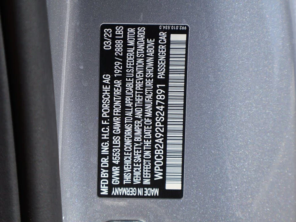 2023 Porsche 992 Carrera 4S - Image 31 of 31