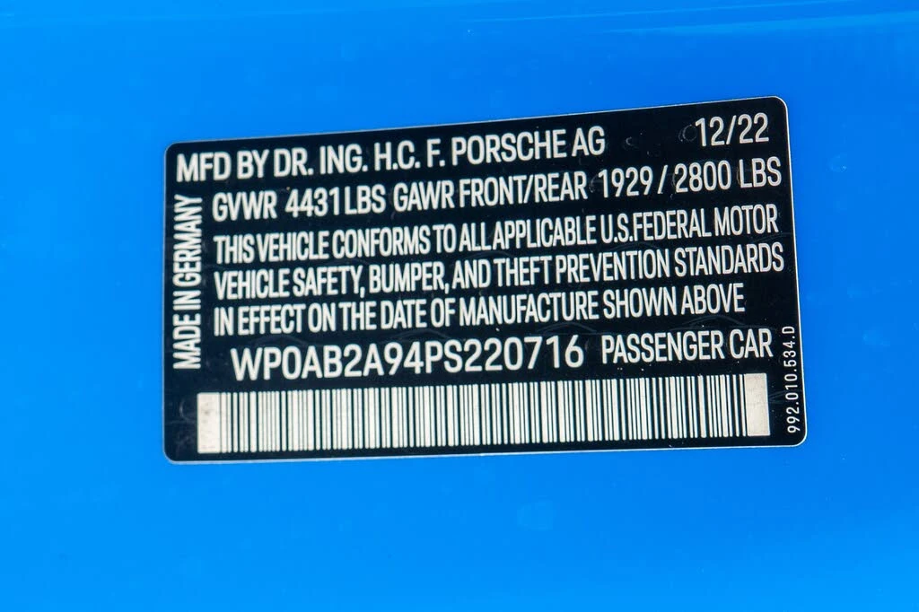 2023 Porsche 992 Carrera 4S - Image 20 of 31