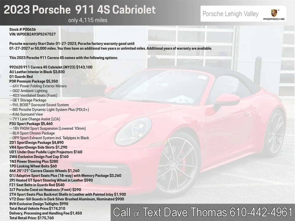 2023 Porsche 992 Carrera 4S - Image 2 of 21