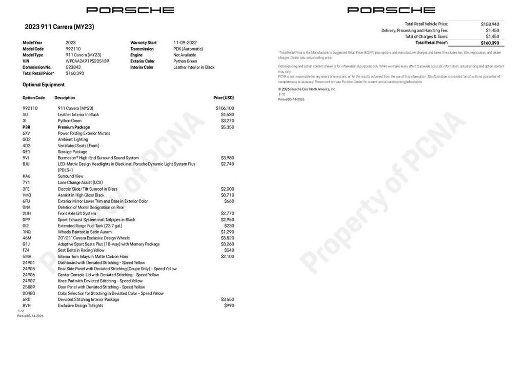 2023 Porsche 992 Carrera - Image 6 of 31