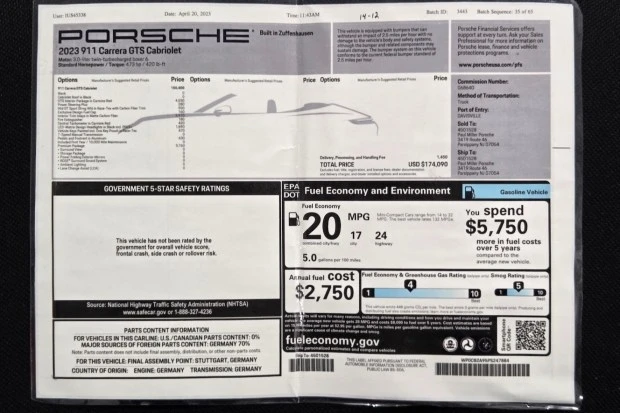 2023 Porsche 992 Carrera GTS - Image 8 of 8