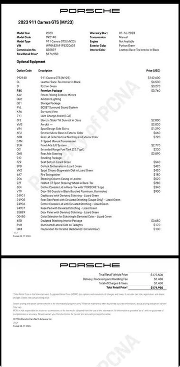 2023 Porsche 992 Carrera GTS - Image 23 of 23