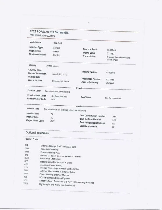 2023 Porsche 992 Carrera GTS - Image 19 of 31