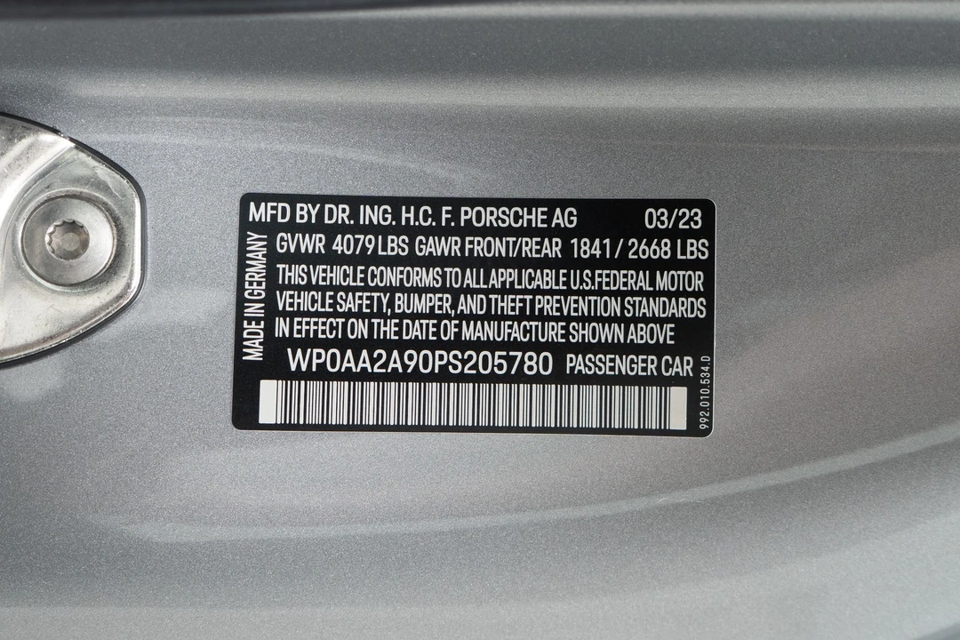 2023 Porsche 992 Carrera T - Image 20 of 21