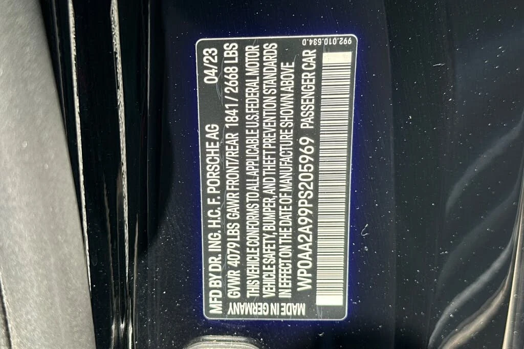 2023 Porsche 992 Carrera T - Image 28 of 28