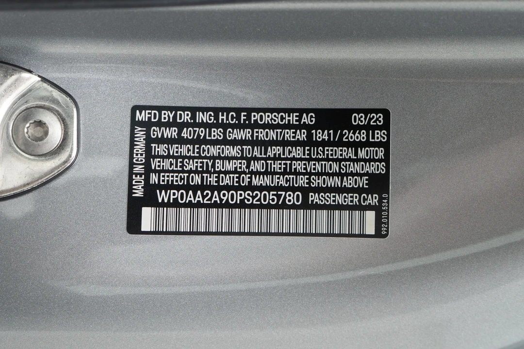 2023 Porsche 992 Carrera T - Image 20 of 21