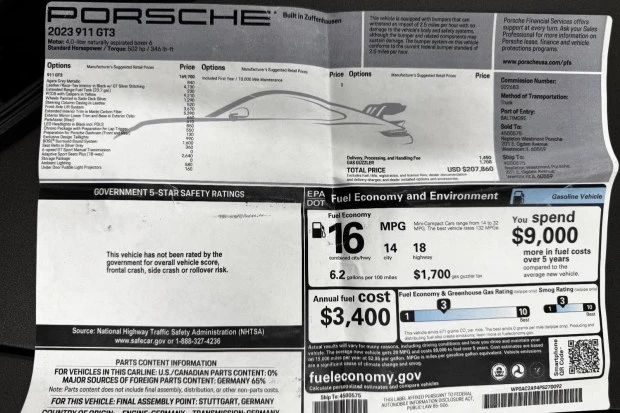 2023 Porsche 992 GT3 - Image 8 of 8