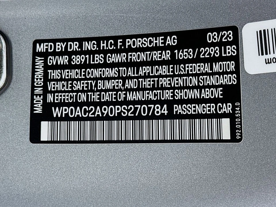 2023 Porsche 992 GT3 - Image 29 of 29