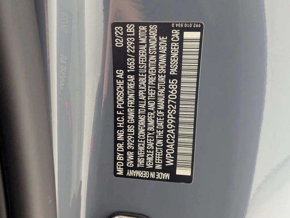 2023 Porsche 992 GT3 - Image 25 of 25