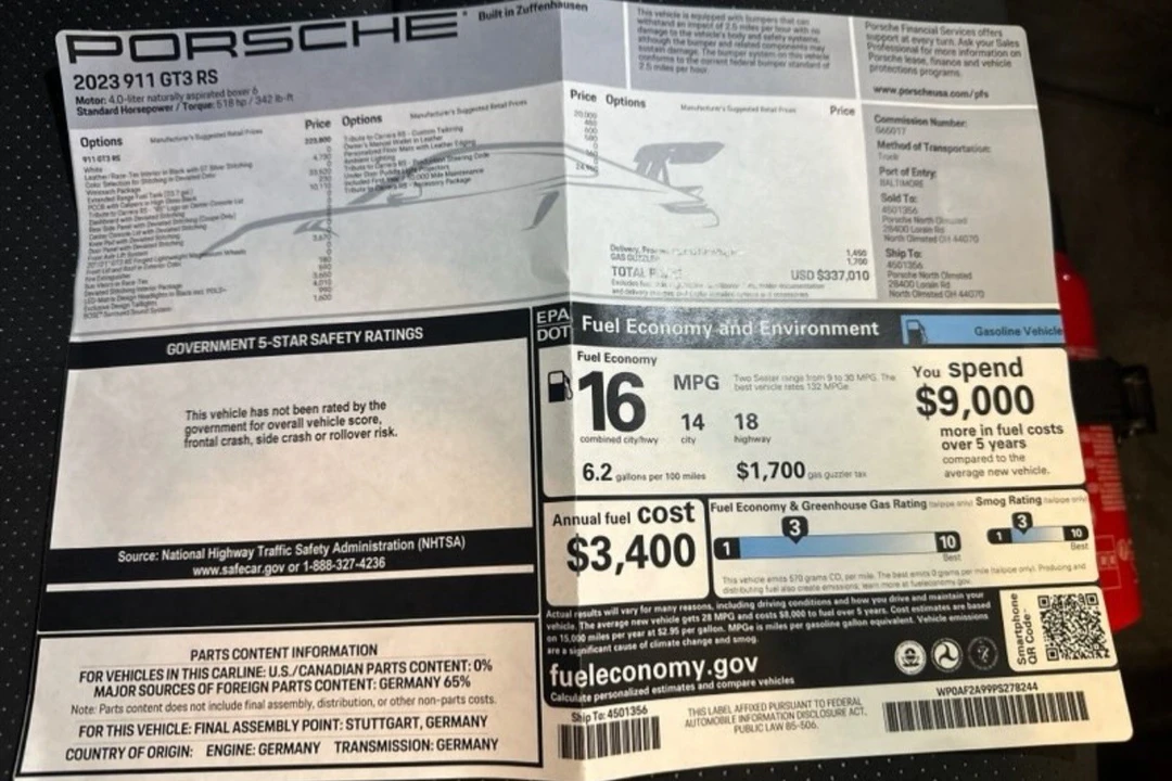 2023 Porsche 992 GT3 RS - Image 10 of 10