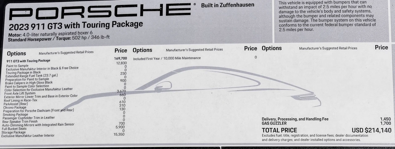 2023 Porsche 992 GT3 - Image 2 of 21
