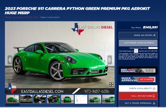 2023 Porsche 911 Premium Pkg AEROKIT