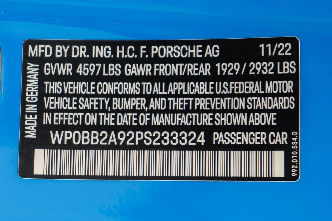 2023 Porsche 992 Targa 4 GTS - Image 20 of 21