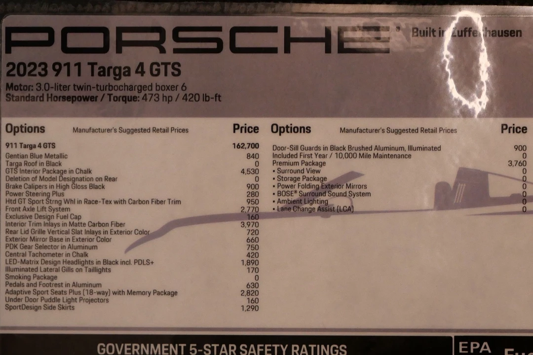 2023 Porsche 992 Targa 4 GTS - Image 21 of 21
