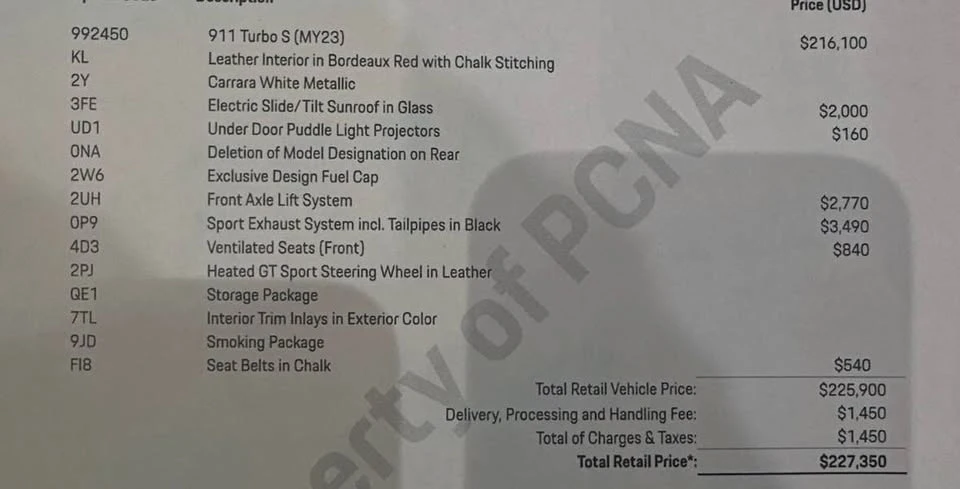 2023 Porsche 992 Turbo S - Image 11 of 12
