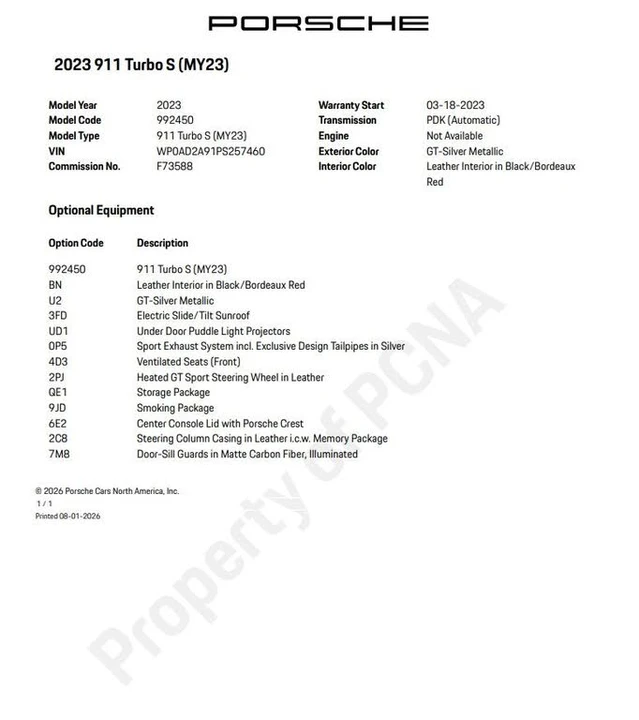 2023 Porsche 992 Turbo S - Image 6 of 31