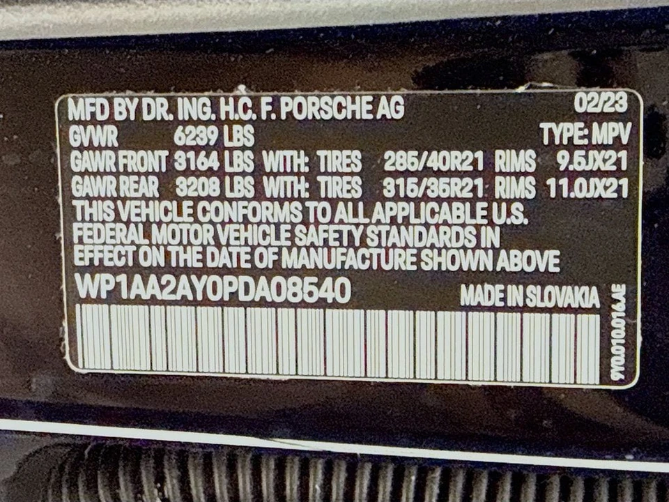 2023 Porsche 9Y0/9Y3 Cayenne - Image 12 of 12