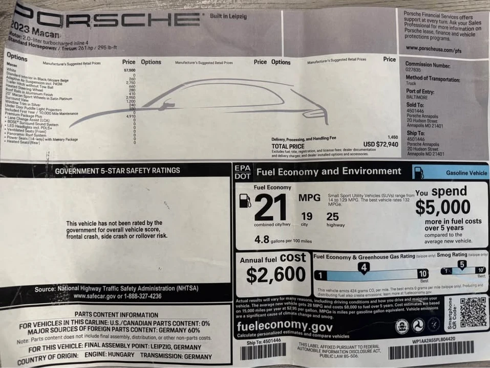 2023 Porsche Macan T - Image 11 of 11