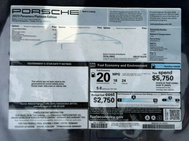 2023 Porsche 971 Panamera - Image 25 of 25
