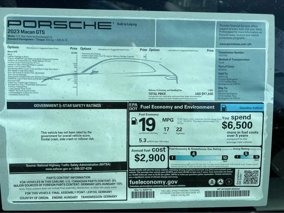 2023 Porsche Macan GTS - Image 2 of 5