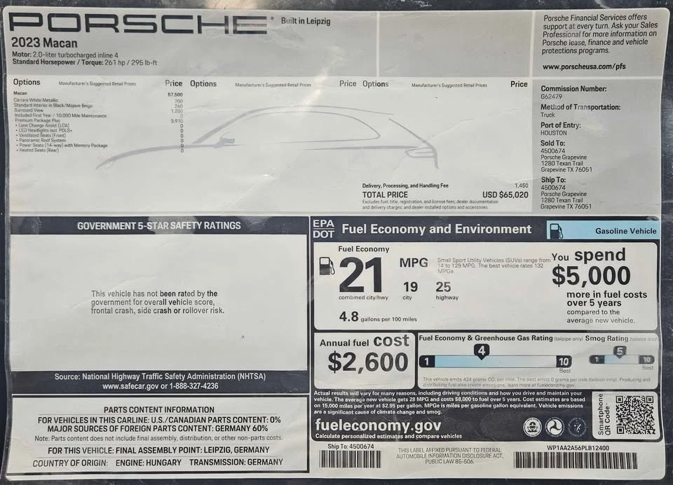 2023 Porsche Macan T - Image 11 of 11