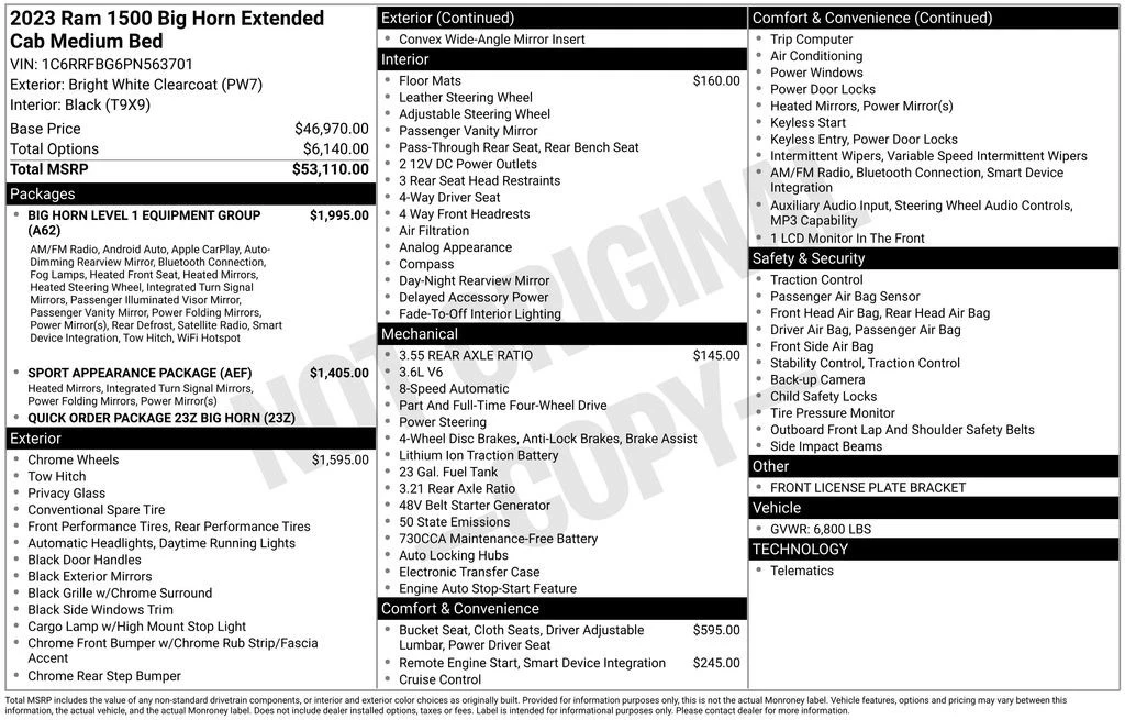 2023 Ram 1500 2nd Gen - Image 2 of 2