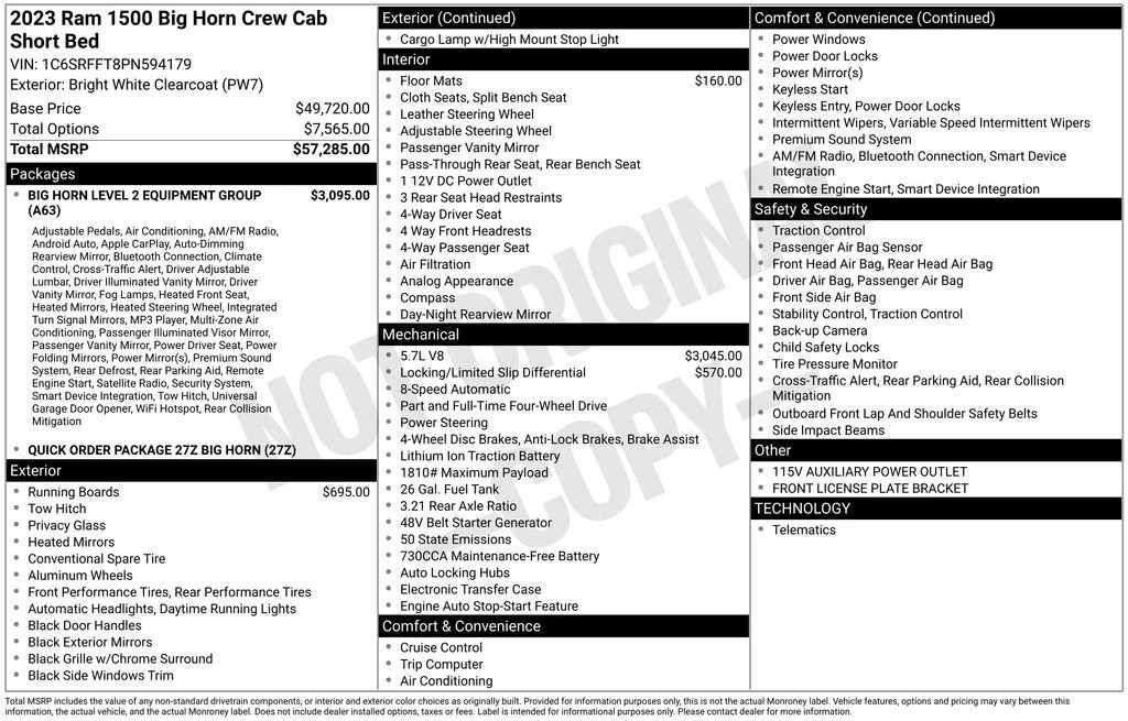 2023 Ram 1500 2nd Gen - Image 4 of 21
