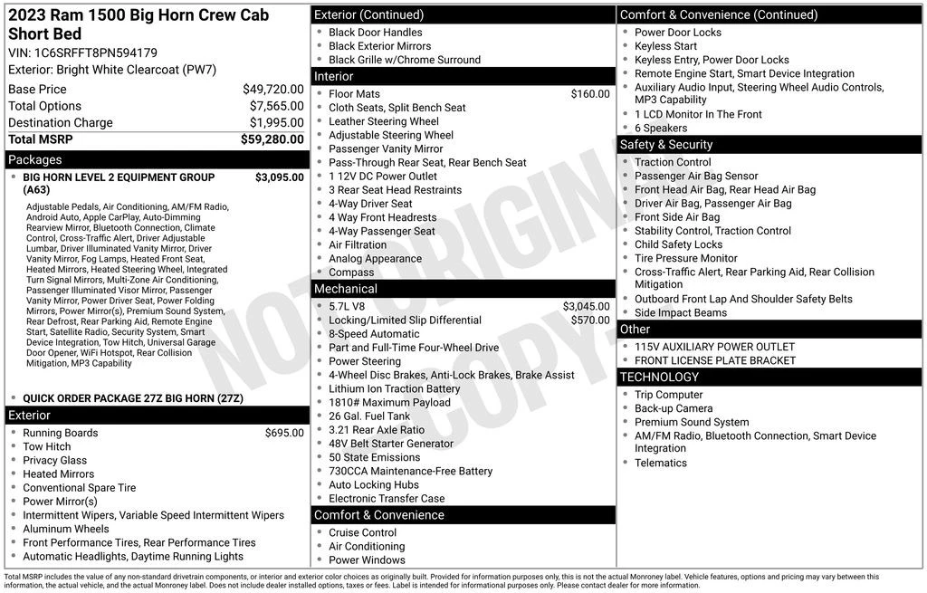 2023 Ram 1500 2nd Gen - Image 4 of 12