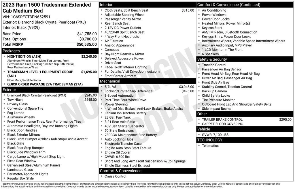 2023 Ram 1500 2nd Gen - Image 3 of 3