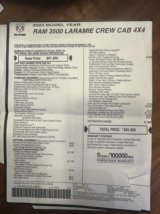 2023 Ram 3500 - Image 14 of 14