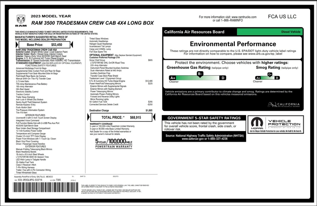 2023 Ram 3500 - Image 4 of 12