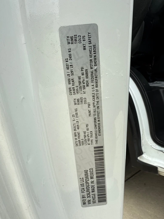 2023 Ram ProMaster - Image 8 of 19