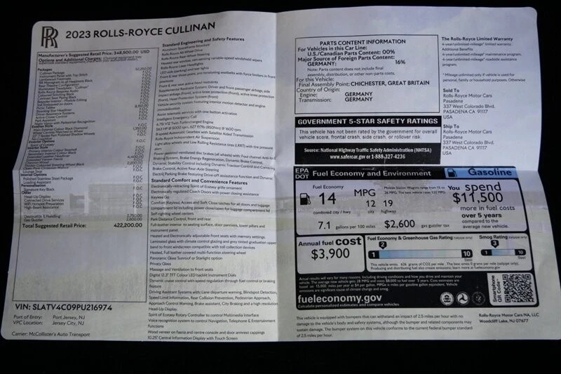 2023 Rolls-Royce Cullinan - Image 3 of 12