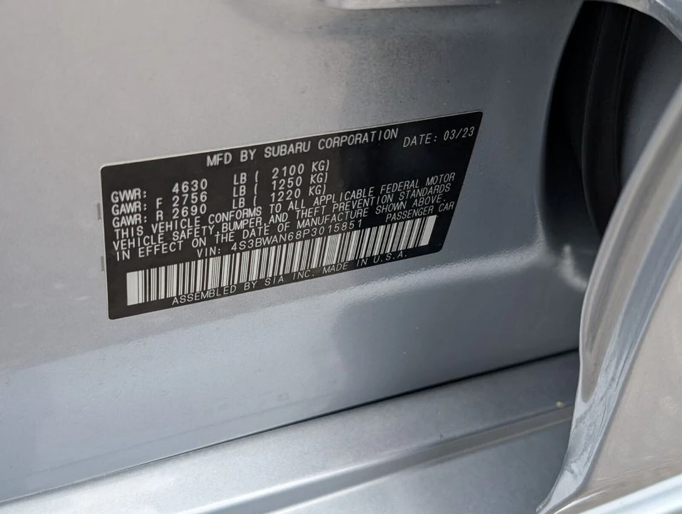 2023 Subaru Legacy 7th Gen - Image 20 of 28