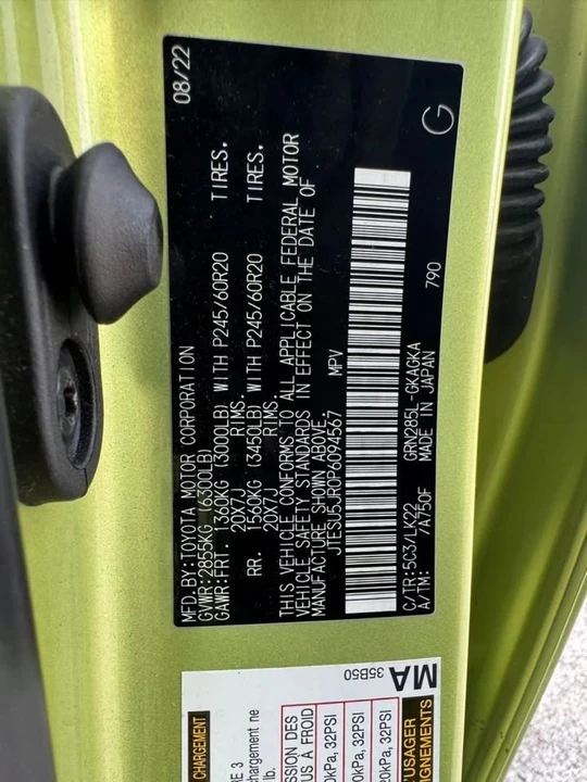 2023 Toyota 4Runner 5th Gen - Image 14 of 20