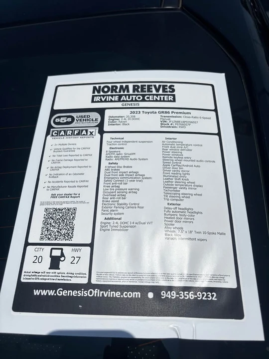 2023 Toyota GR86 2nd Gen - Image 7 of 8