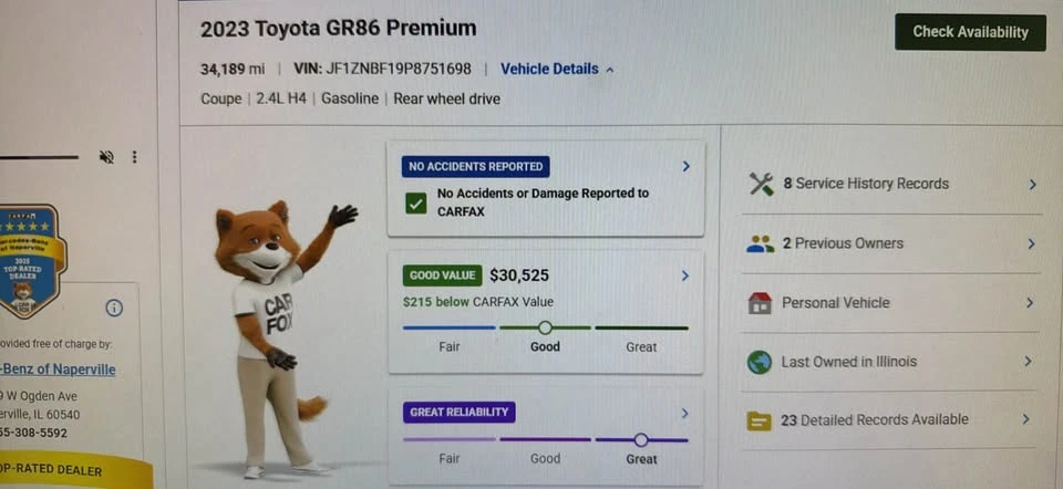 2023 Toyota GR86 2nd Gen - Image 6 of 7